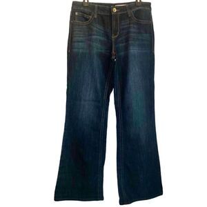 DKNY Mid Rise Bootcut Jeans in Dark Blue Wash Women’s 10